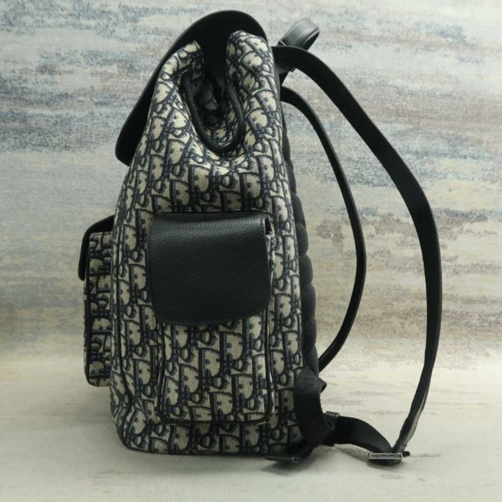 100% Authentic Dior Navy & Black Cloth Backpack - Picture 5 of 12